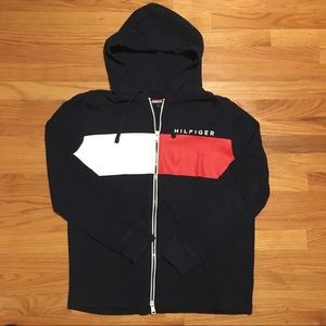 MEN’S TOMMY HILFIGER ZIP UP SWEATSHIRT HOODIE